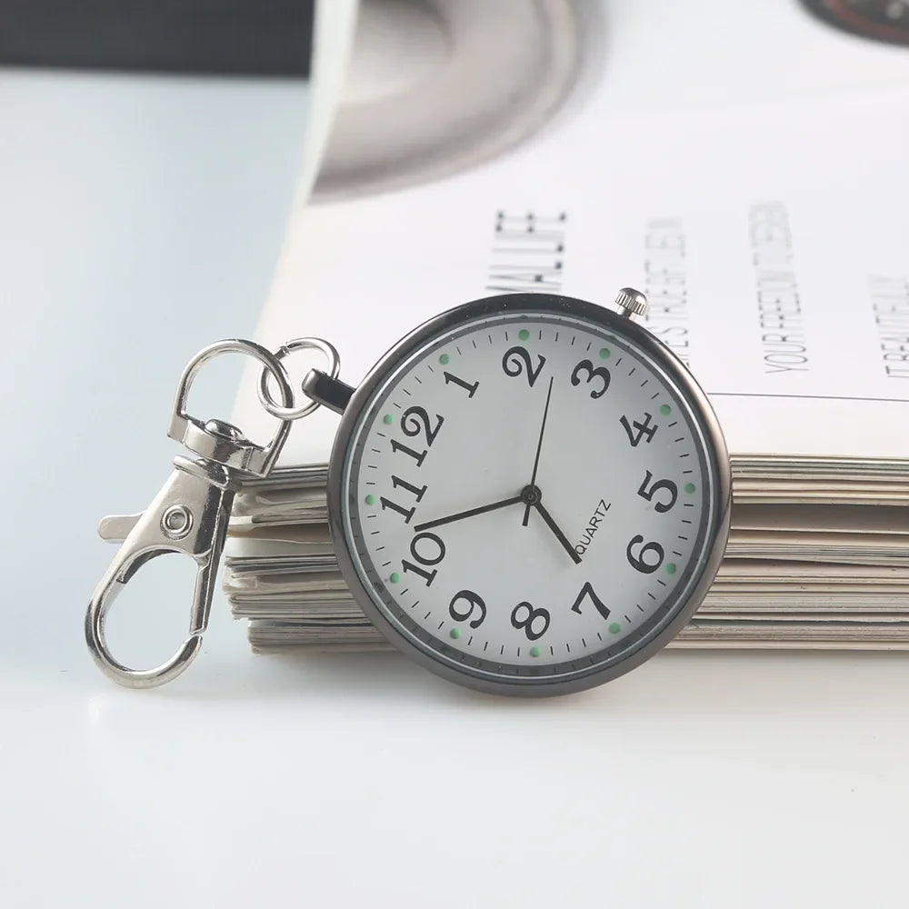 New Pocket Watch Keychain Remote Control With Battery Student Doctor Medical Vintage Watch