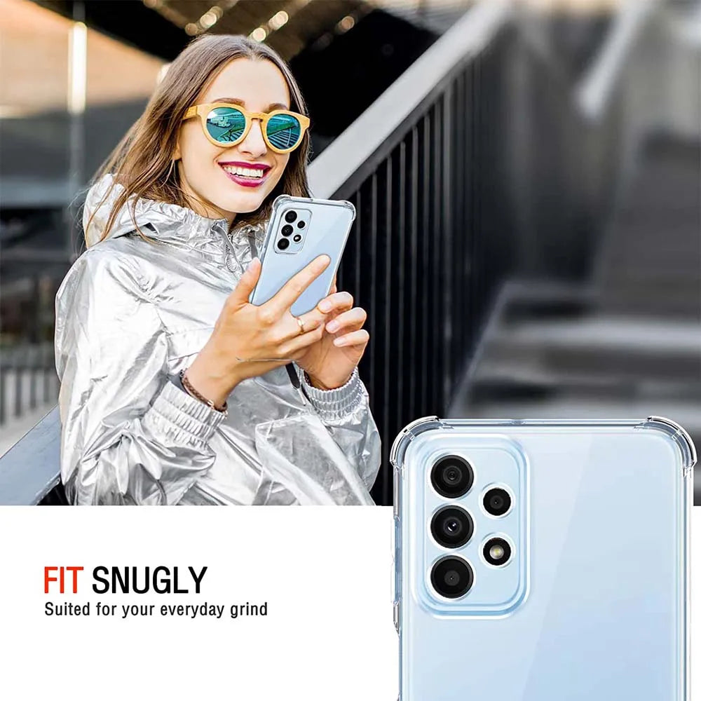 Air-bag Shockproof Clear Case For Samsung Galaxy A13 A23 A33 A53 A73 A22 A32 A52 A72 A14 A24 A34 A54 A15 A25 A35 A55 5G Cover