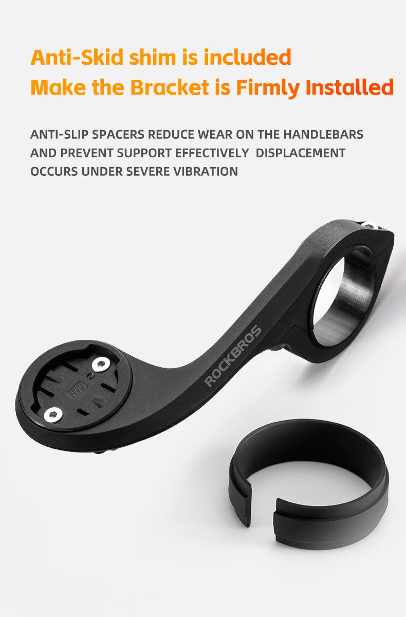 ROCKBROS Light Bracket Mountain Road Bicycle Code Table Holder Nylon Extension Frame Sports Camera Lamp Extension Base Accessory