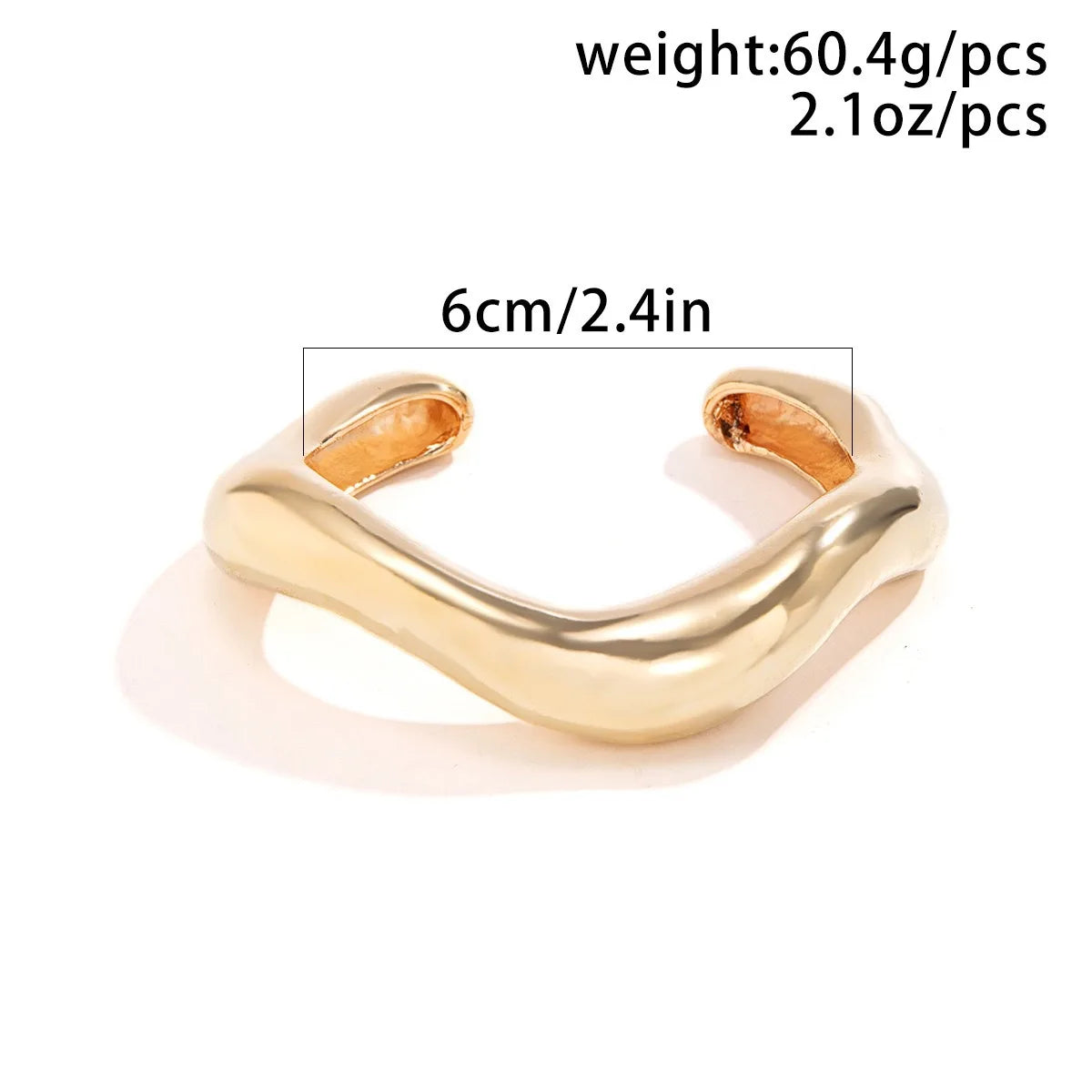 DIEZI Vintage Wide Cuff Bangles Hip Hop Punk Gold Silver Color Geometric Metal Spring Bangles For Women Bracelets Men Jewelry