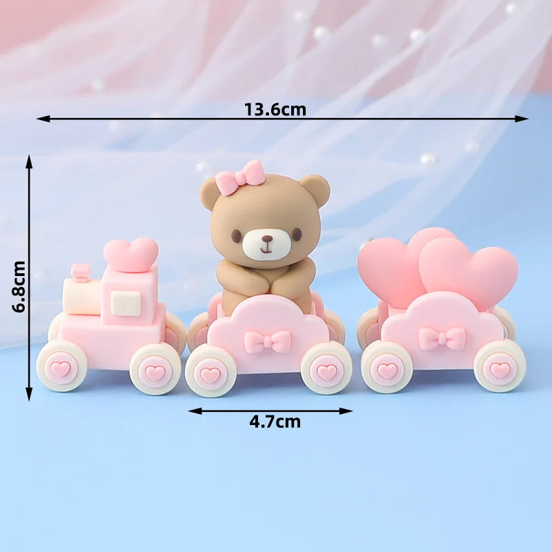 Bear Happy Birthday Decorations Wall Backdrop Banner Paper Plate Cup Gift Bags for Baby Shower Supplies Bear 1st Birthday Decor