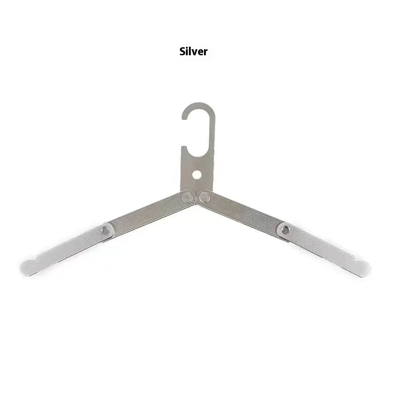 Mountainhiker Foldable Household Aluminum Clothes Hanger, Outdoor Camping Portable Clothes Hanger, Travel Metal Clothes Hanger
