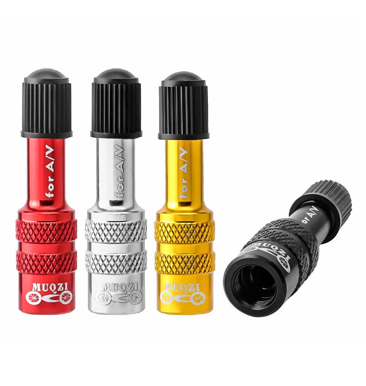 MUQZI Bike Fork Valve Adapter Schrader Air Fork Inflatable Valve Adapter MTB Road Bicycle Fork Accessory