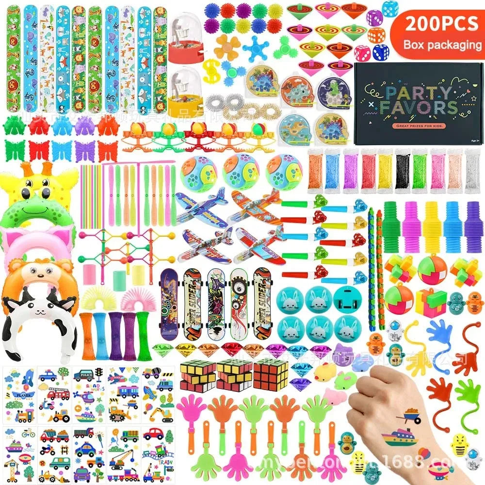 30/200/300PCS Party Favors Toy Assortment Giveaway Pinata Filler Bulk Toys for Kids Birthday Party Present Souvenir Toys Gift