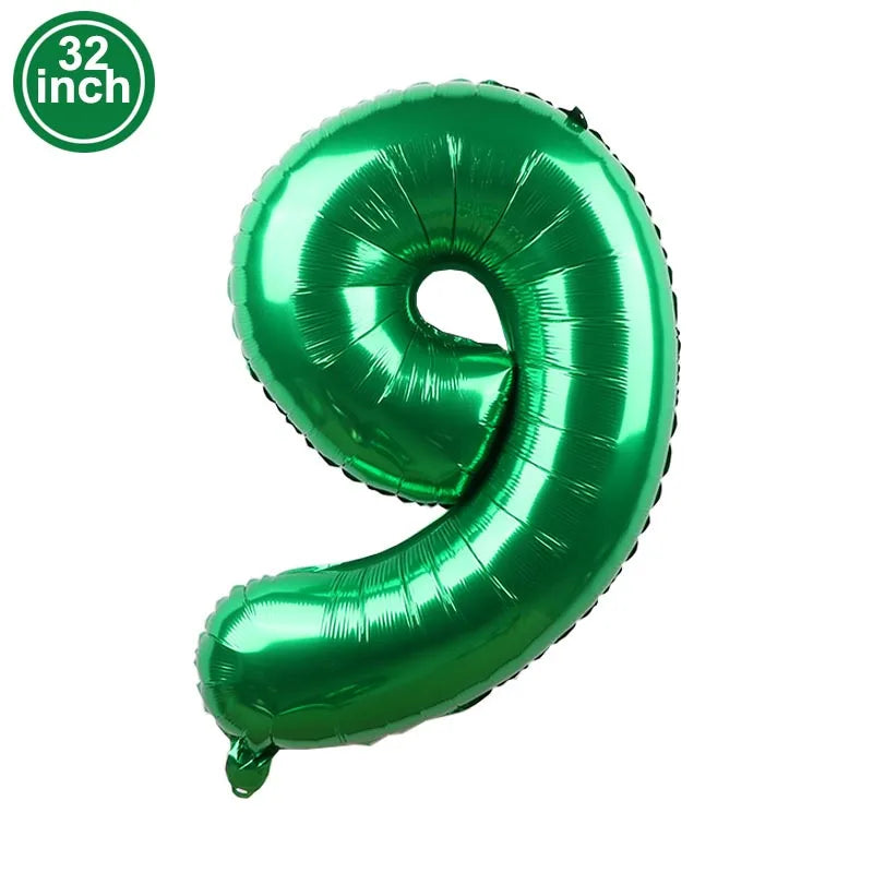 Multi Color Large Numbers 6 Balloon 32Inch 1 2 3 4 5 6 7 8 9 Birthday Ball Red Digit Bachelorette Balloons Figure Golob Balloons