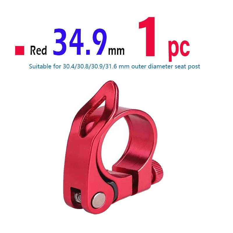 Bike Seat Post Clamp Quick Release Aluminum Alloy Bicycle Seatpost Saddle Lock MTB 31.8mm 34.9mm Cycling Accessories