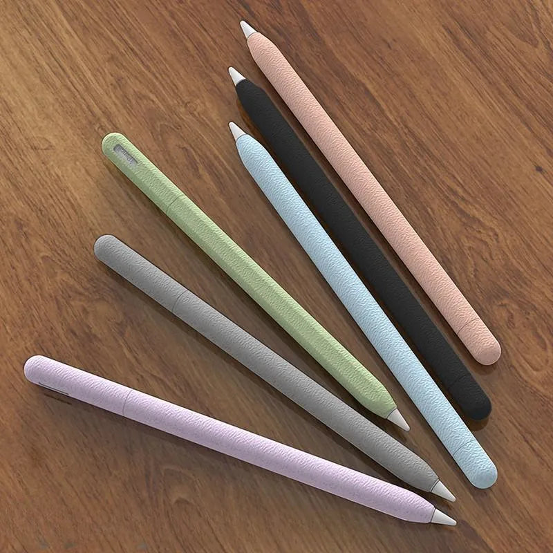 Apple Pencil Case Silicone Tablet Stylus Protection Case Solid Color Shockproof for Apple Pencil 1st Or 2nd Generation Or Pencil Pro