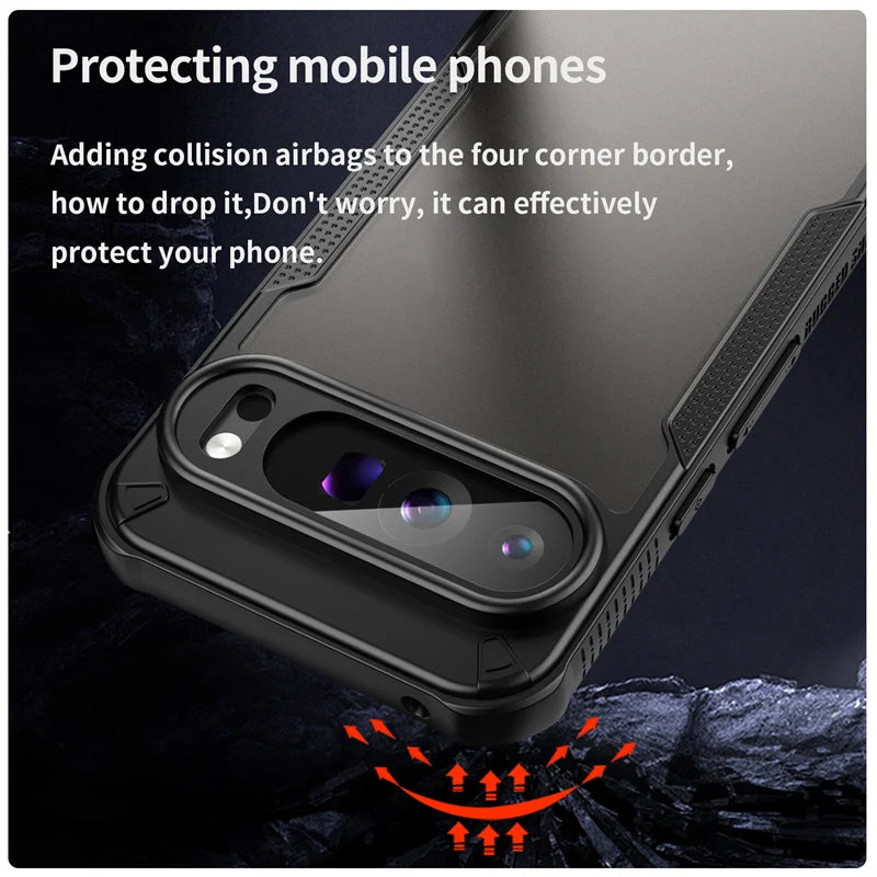 Hybrid Rugged Protective Cover For Google Pixel 9 Pro XL 8 Pro 8A Case Shockproof Coque Fundas Capa