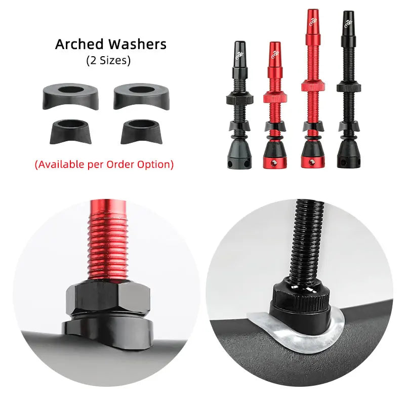 Bicycle F/V Tubeless Valve 44 60 80mm W/Tool Optional For Gravel Bike Aluminum alloy Pole Brass Core Presta Valve Cycling Parts