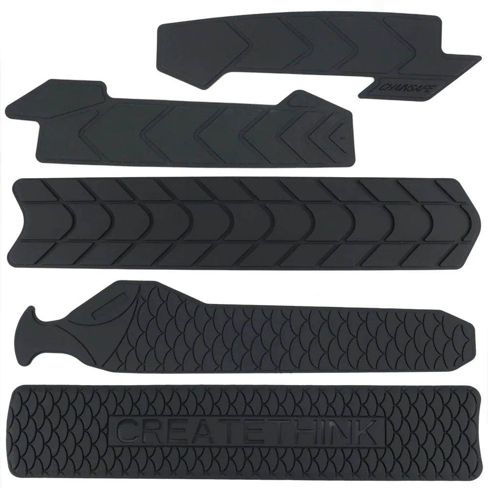 MTB Road Bike Chain Protector Chainstay Silicone Bicycle Frame Care Guards Self-Adhesive Cover Protection for Anti-Scratch