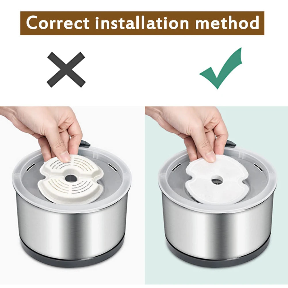 4/8/32Pcs Replaced Activated Carbon Replacement Fountain Filters For Cat Pet Dog Water Drinking Dispenser Replacement Set