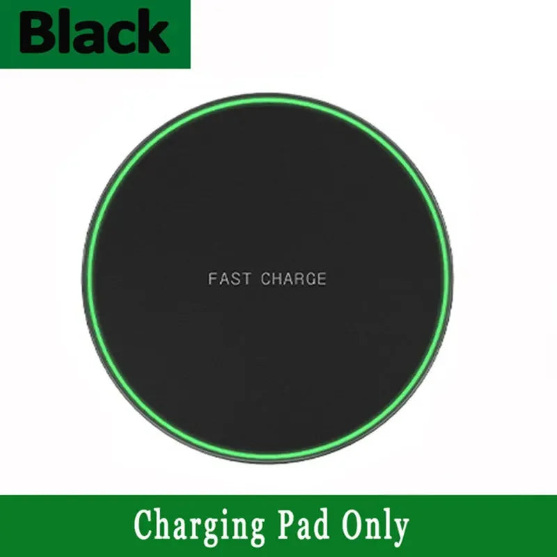 30W Super Fast Wireless Charger For Samsung Galaxy S20 S10 S9 S8 Note Phone Charging Pad For iPhone 15 14 13 12 Pro Xs Max X 8