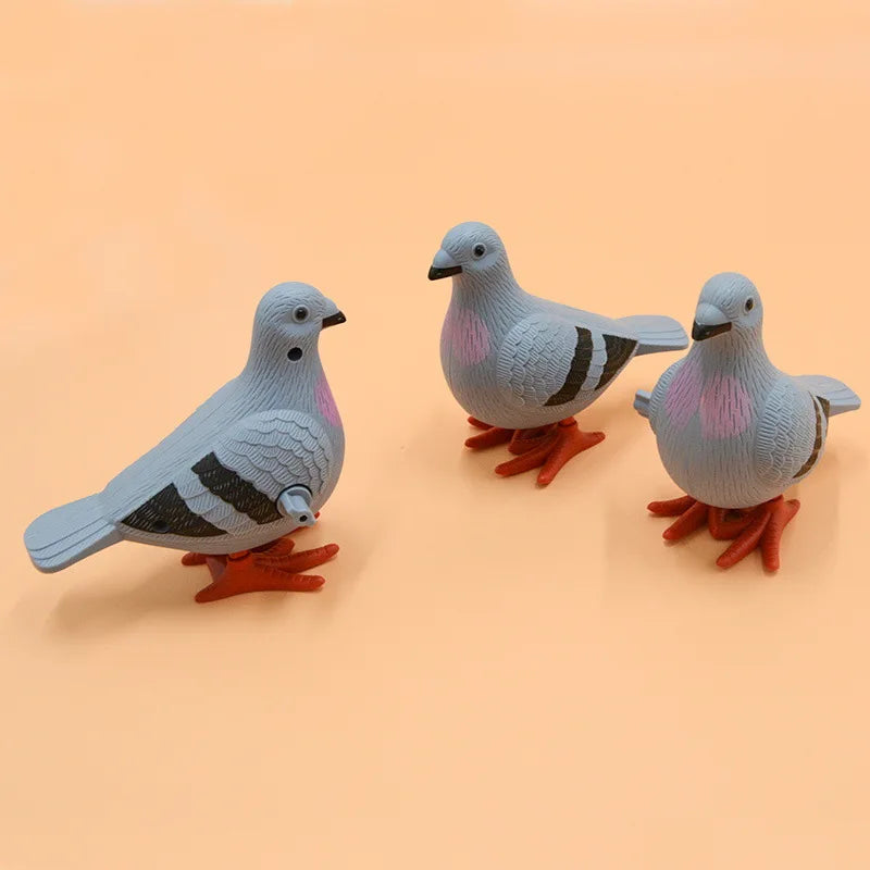 Kids Clockwork Toy Jumping Pigeon Simulation Animal Cute Winding Will Jump Baby Toys 2-4 Years Old Gift