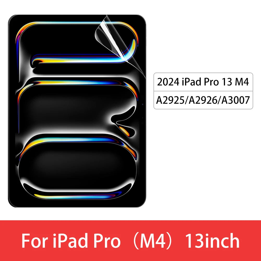 For iPad Air 6 2024 Pro 11/13 M4 Screen Protector Film Paper Feel Matte PET Painting for iPad 7th 8th 9th 10th Generation