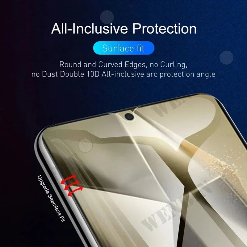 5 Pcs Full Cover Hydrogel Film For Samsung S25 S24 S23 Ultra Plus S24 FE Galaxy A56 A55 A35 A36 A16 A15 Screen Protector