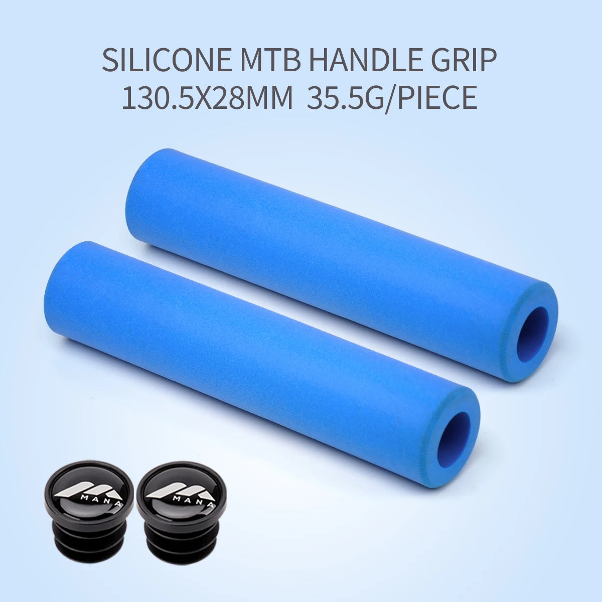 MANA MTB Bike Silicone Grip Thickening Lightweight Comfortable Shock Absorption Bicycle Handlebar Grip