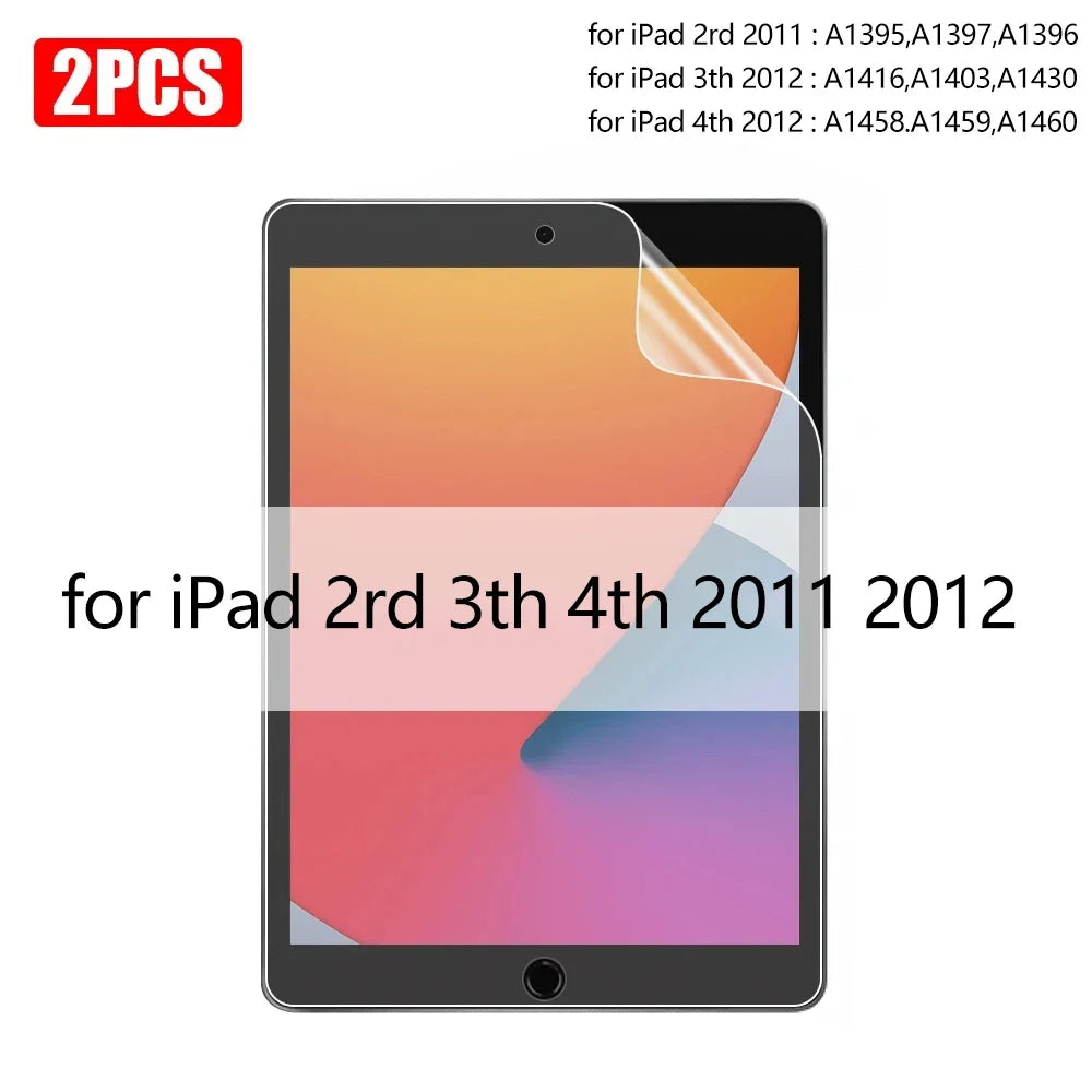 2Pcs/pack Paper Feel Screen Protector Painting Matte PET Film For iPad Pro 11 13 M4 12.9in Air Mini 8th 9th 10th Gen 9.7 10.9