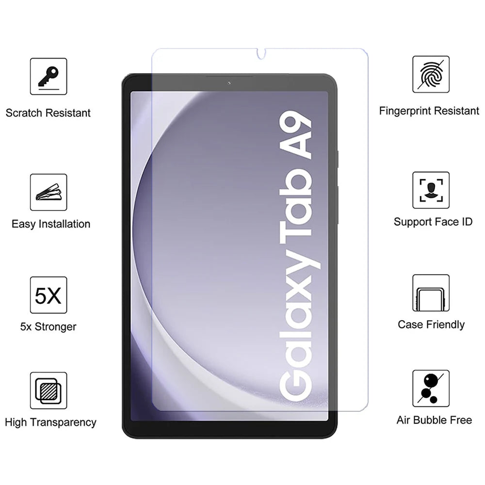 3PCS for Samsung galaxy tab A9 8.7'' SM-X110 SM-X115 2023 Tempered Glass screen protector protective tablet film HD Antiscratch