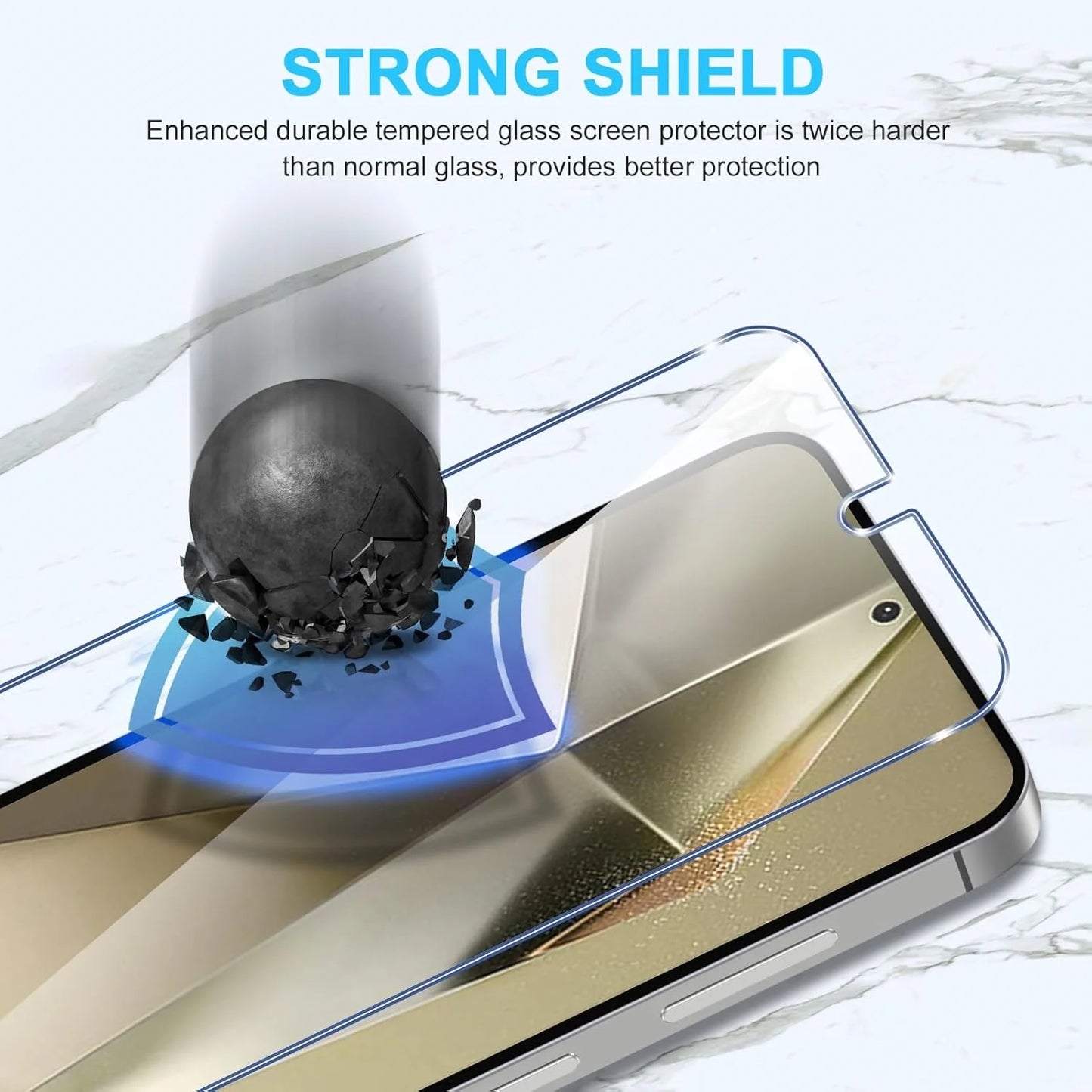Tempered Glass For Samsung S25 S24 Ultra Screen Protector Galaxy S24 FE S23 Plus S22 S21 A56 A55 A54 A53 A35 A36 A26 A16 Film