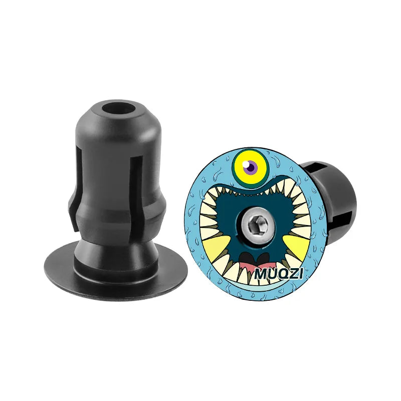 MUQZI Handlebar End Plugs MTB Road BMX Folding Bike Handle Bar End Cap Aluminum Alloy Handlebar Grip Cover Bicycle Accessories