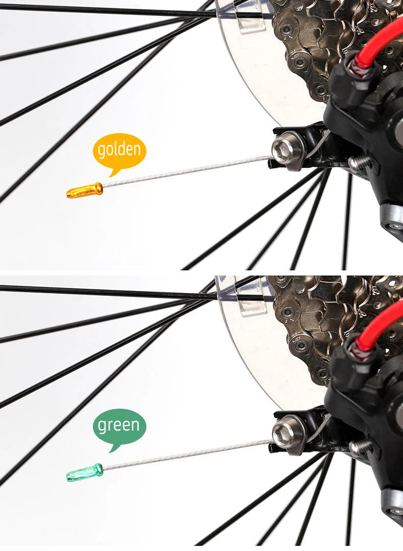 Bicycle Cable End Caps Bike Wire End Caps Brake Derailleur Shifter Cable Tips Crimps MTB Bike Bicycle Accessories