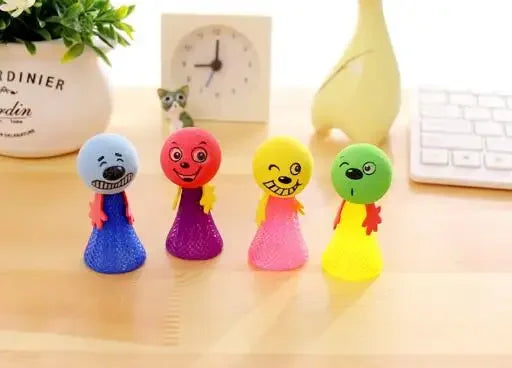 10Pcs kids Plastic Doll Funny Toy Children Toys Random Multicolor Kids Baby Creative Gift Jump Bounce Elf Party Birthday Fly Man