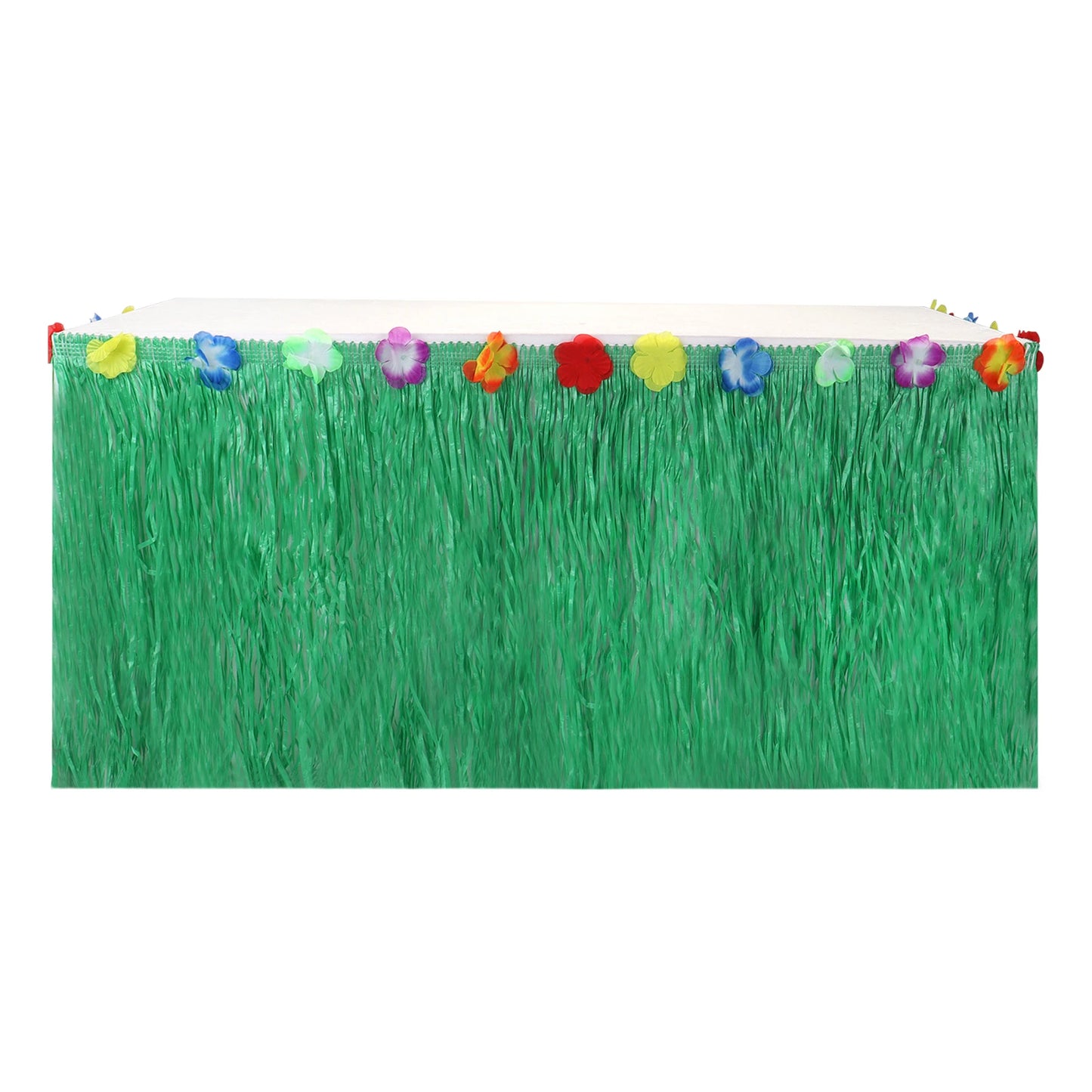 Straw Table Skirt Hawaiian Party Grass Table Skirt Themed Party For Tropical Hawaiian Sea Wedding Birthday Party Decoration