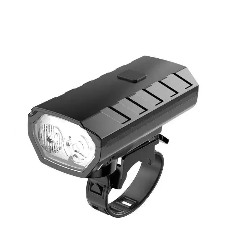 Bicycle Front Light USB Rechargeable with 120dB Horn Highlight Mtb Road Bike Headlight Night Riding Warning Lamp Cycling Light