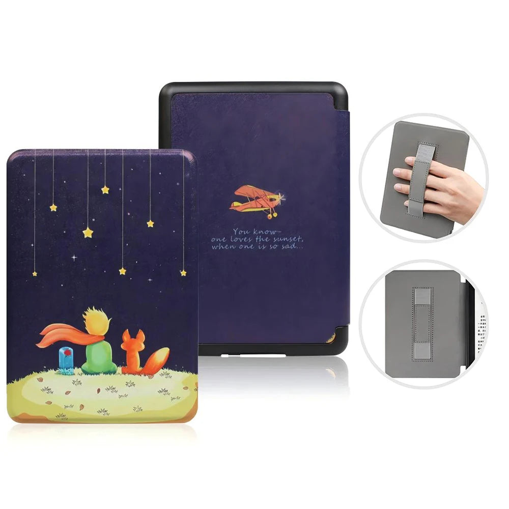 For Kindle 11th Generation 2024 Case 6'' with Hand Strap Kindle 6 inch Case Ebook C2V2L3 Auto Wake Sleep Cover PU Leather Funda