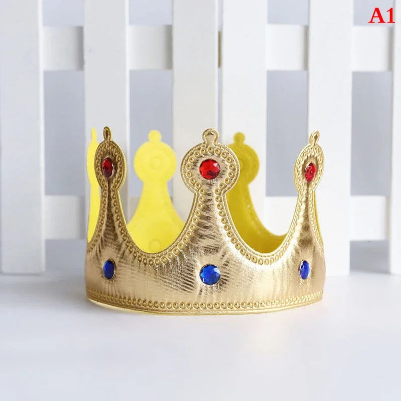 Birthday Crown Hats Girl Queen Hat Boys King Kids Adult Party Hats Party Decorations Crown Supplies