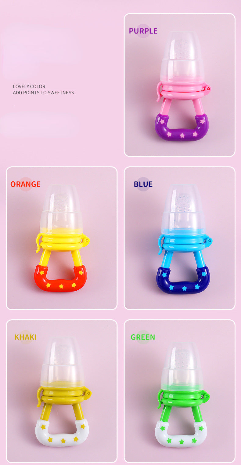 Baby Fruit Feeder Pacifier Teething Toys Fresh Food Feeder Infant Fruit Nipple Silicone Pouches for Toddlers Kids Boy Girl