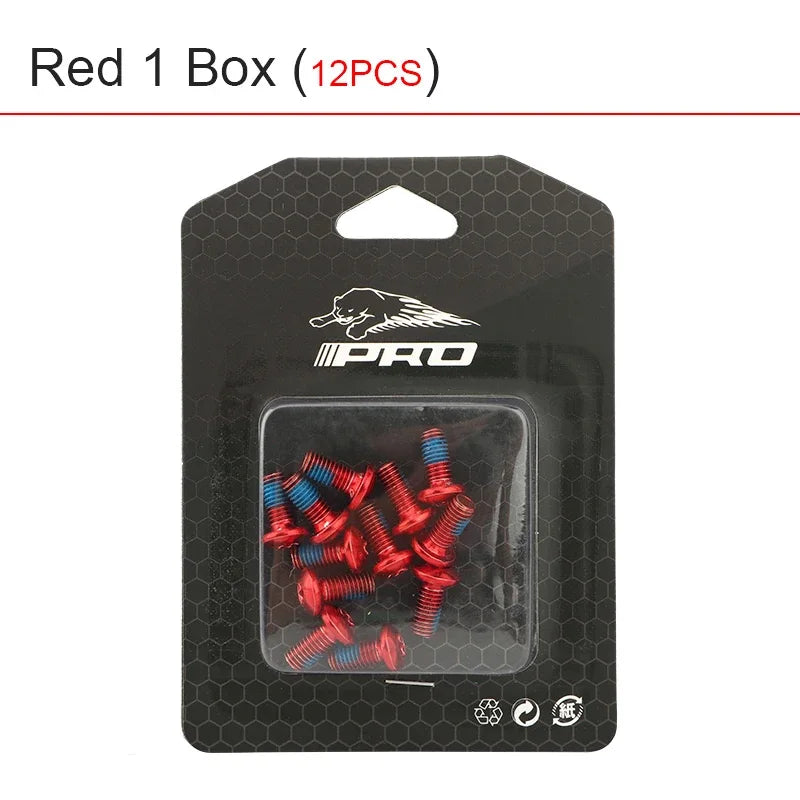 Bike Disc Brake Rotor Fixing Screw 12PCS T25 Bicycle screws Steel Alloy for MTB Road Bike 6-Bolt Plate Bicycle accessories