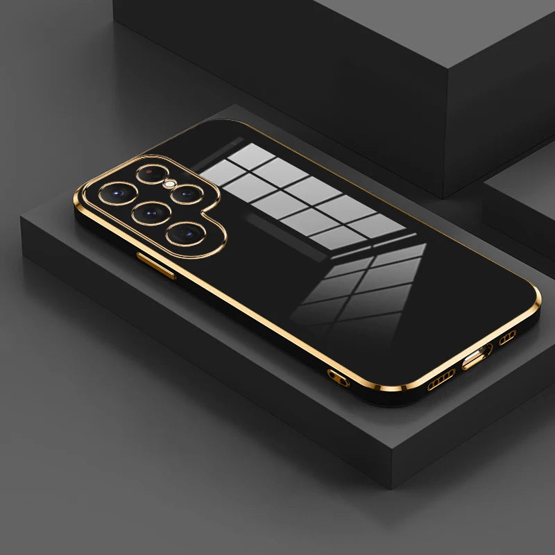 TPU Electroplating Case for Samsung Galaxy Note 10 20 Plus UItra S20 FE S21FE S21 S22 S23 S24 Plus Uitra A52 A71 A51 A72 Cover