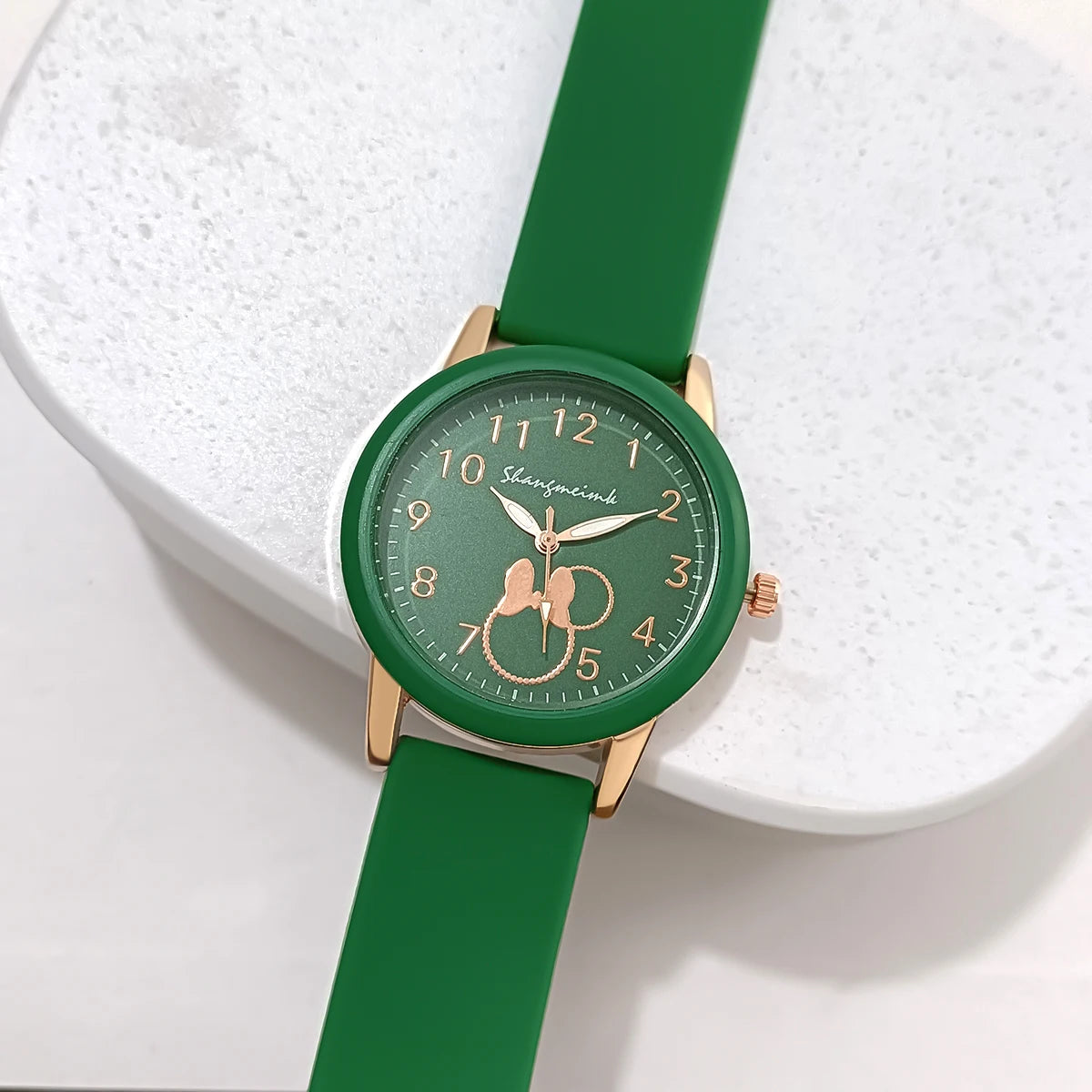Casual Women Sport Cartoon Silicone Quartz Student Watch