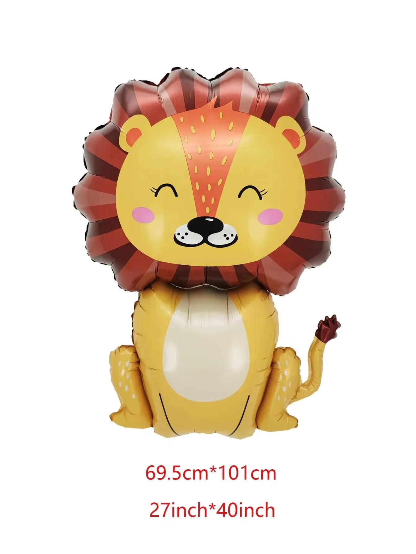 Large Animal Foil Balloons Monkey Lion Zebra Elephant Giraffe Crocodile Balloon Children's Day Birthday Party Decorations