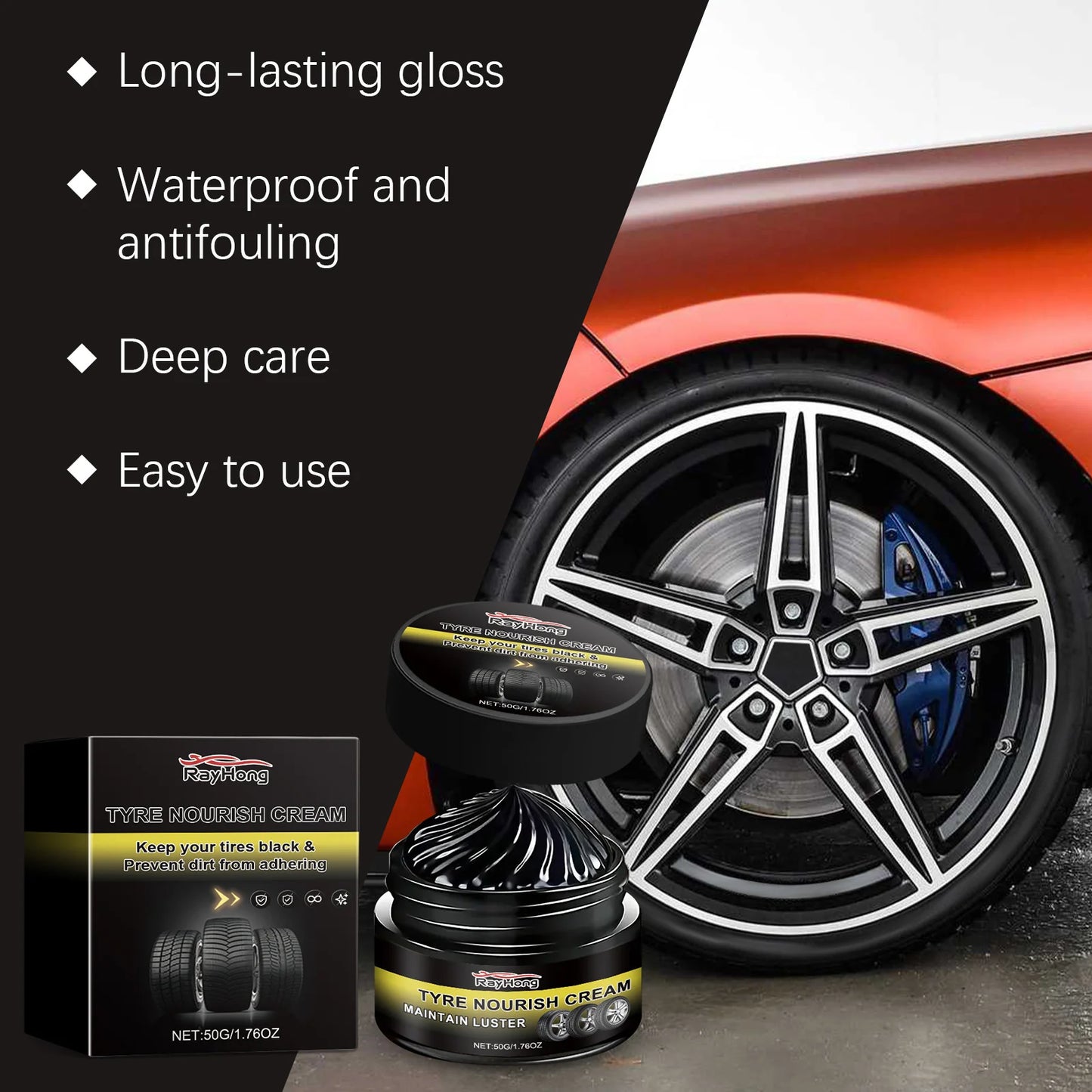 Car Tire Gloss Coating Hydrophobic Sealant Wax Agent Tyre Maintenance Cleaner Motorcycle Bike Tire Polishing Refurbishment Tools