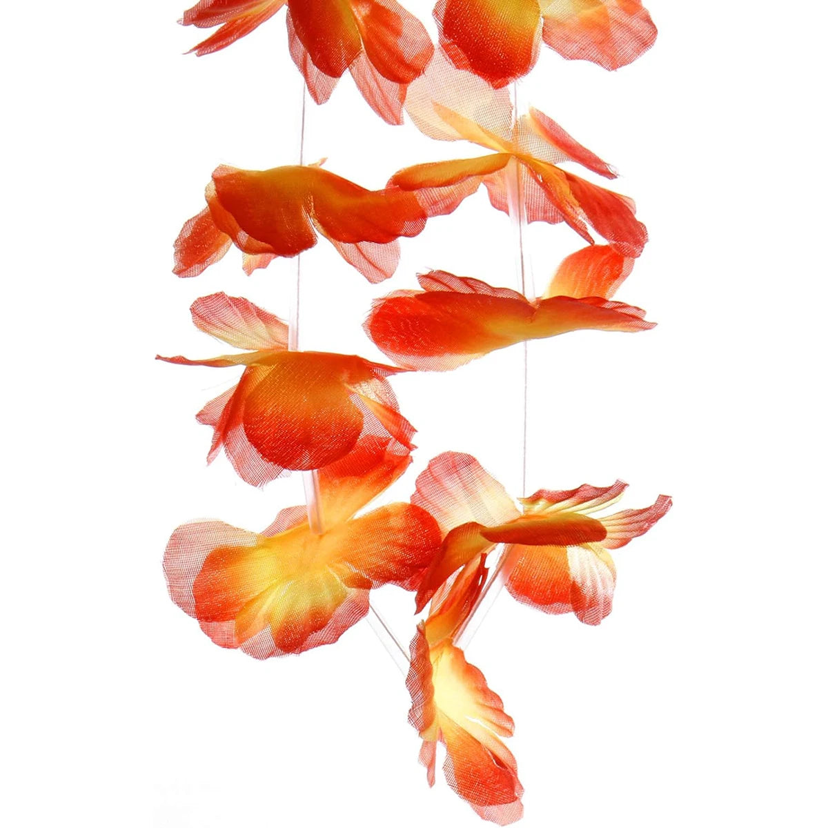 24pcs Hawaiian Artificial Flower Wreath Necklace Hawaii Theme Party Garland Summer Beach Wedding Birthday Party Decor Supplies
