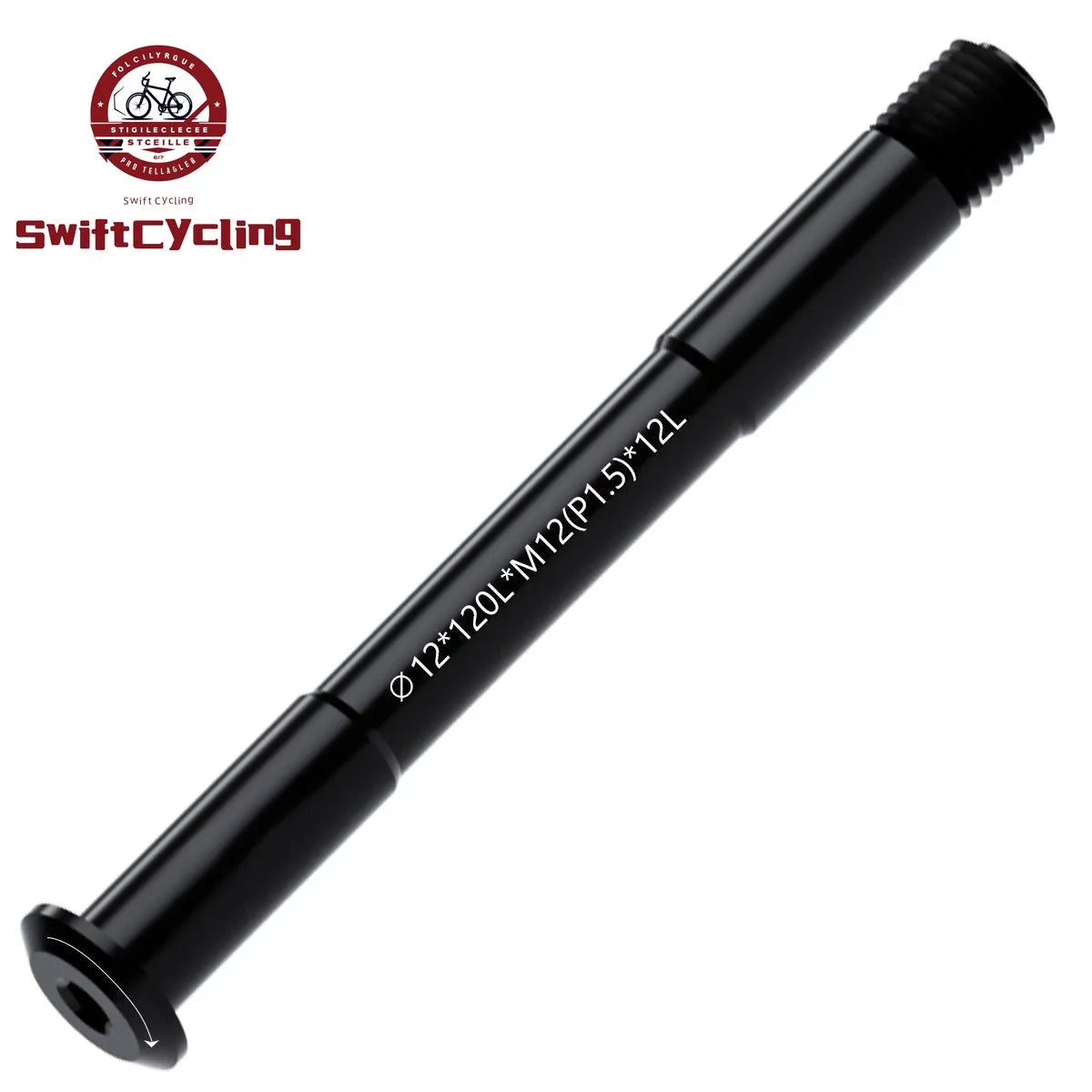 Swift MTB Road Bike Thru Axle Front Fork Shaft Skewers M12xP1.0/1.5/ 12x142/148 Bicycle Quick Release Skewer Wheel Accessories