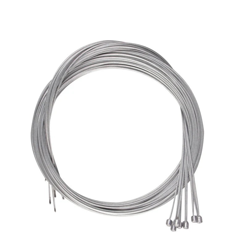 5pcs 1.7/2M MTB Bicycle Brake Line Bike Stainless Steel Gear Shift Cable Road Bike Speed Line Fixed Gear Inner Cable Line Wire