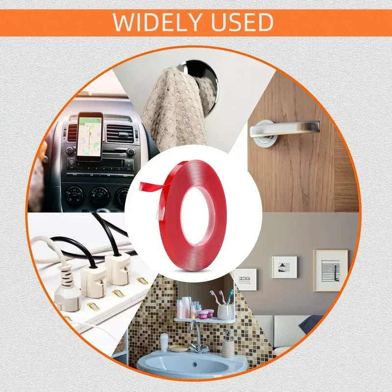 Double Sided Tape Strong Fixation Transparent Tape Waterproof No Traces High Viscosity Self Adhesive Tapes Fixed Stickers