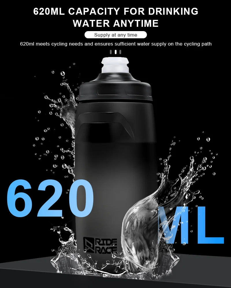 620ML Bicycle Water Bottle PP5 Ultralight Leak-Proof Taste-Free Bike Kettle Camping Hiking Outdoor Sports Cycling Equipment