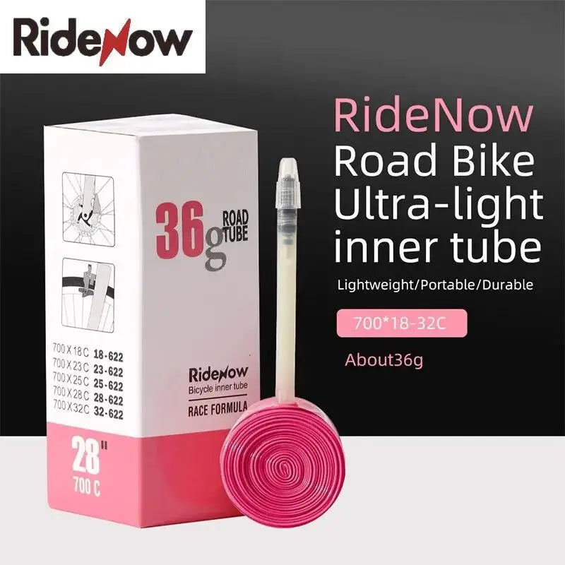 RideNow Ultralight Bike Inner Tube 700c Road Bicycle TPU Inner Tube French Valve Schrader SCHRADER Converter Bike inner Tubes