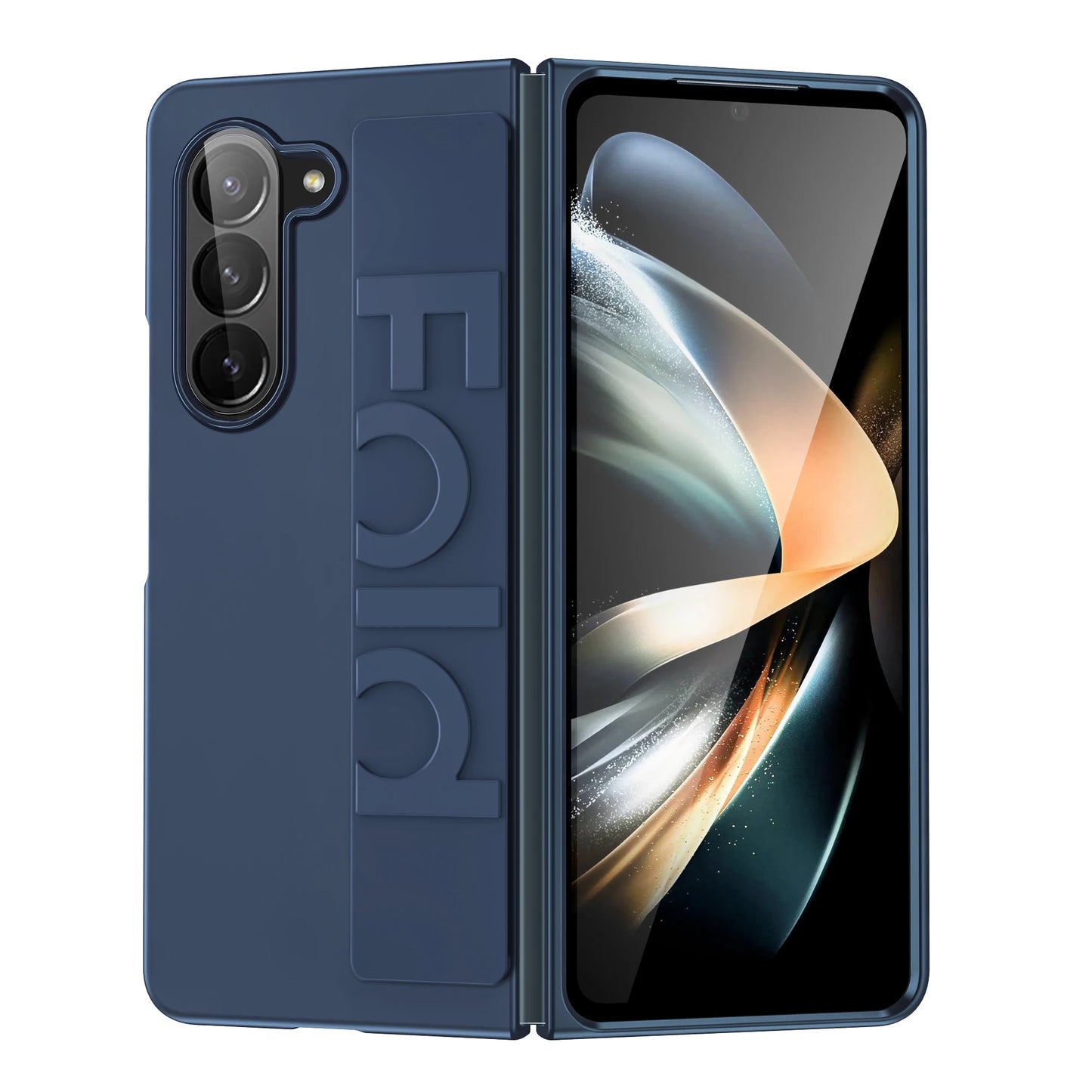 Luxury Ultra-thin Matte Silicone Wrist Strap Case For Samsung Galaxy Fold 5 4 3 5G Folding Shockproof Hard Back Cover