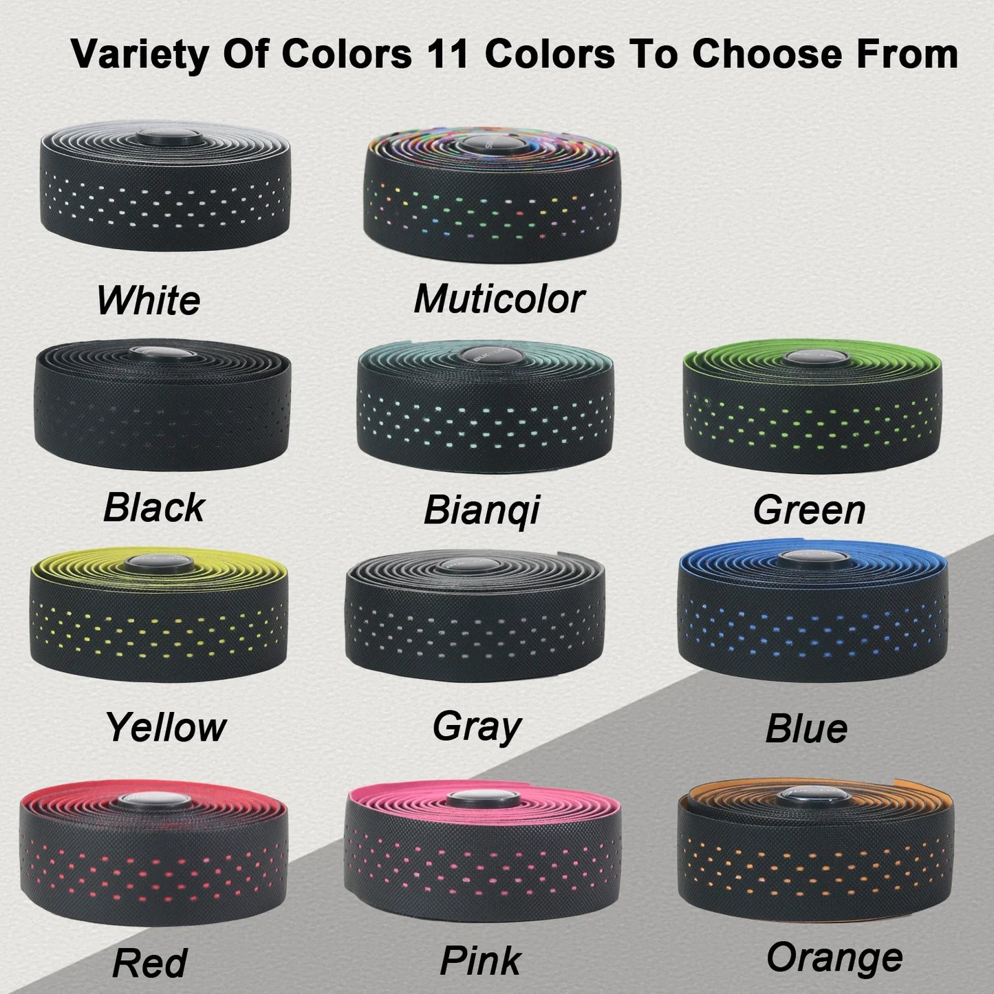 BUCKLOS Road Bike Handlebar Tape Soft PU EVA Gravel Bicycle Bar Tape Anti-Slip Shock Absorption Breath Grip Tape Cycling Parts