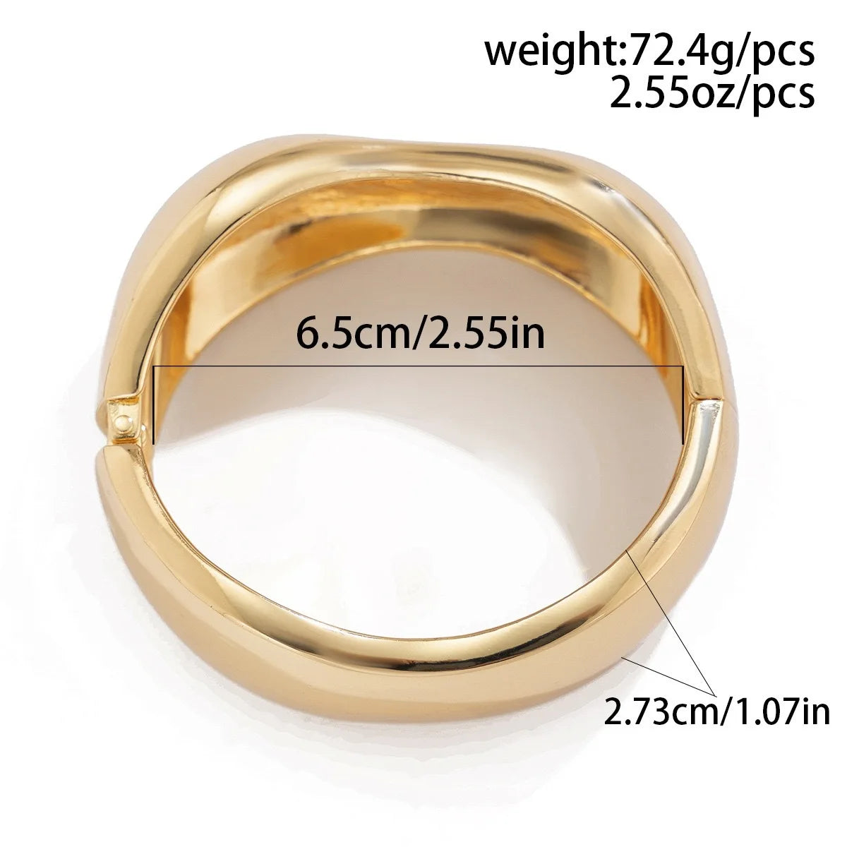 DIEZI Vintage Wide Cuff Bangles Hip Hop Punk Gold Silver Color Geometric Metal Spring Bangles For Women Bracelets Men Jewelry