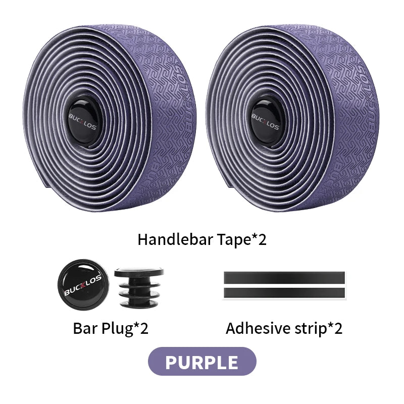 Bike Handlebar Tape EVA PU Road Bicycle Handlebar Tape Anti-slip Shock Absorption Cycling Wrap End Plug Bike Accessories
