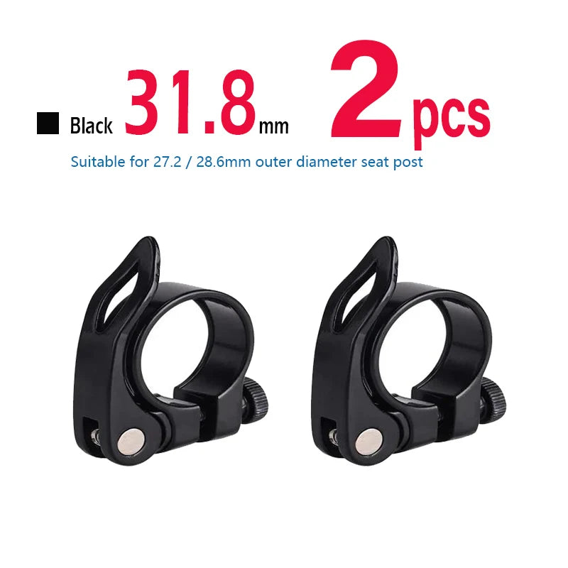 Bike Seat Post Clamp Quick Release Aluminum Alloy Bicycle Seatpost Saddle Lock MTB 31.8mm 34.9mm Cycling Accessories