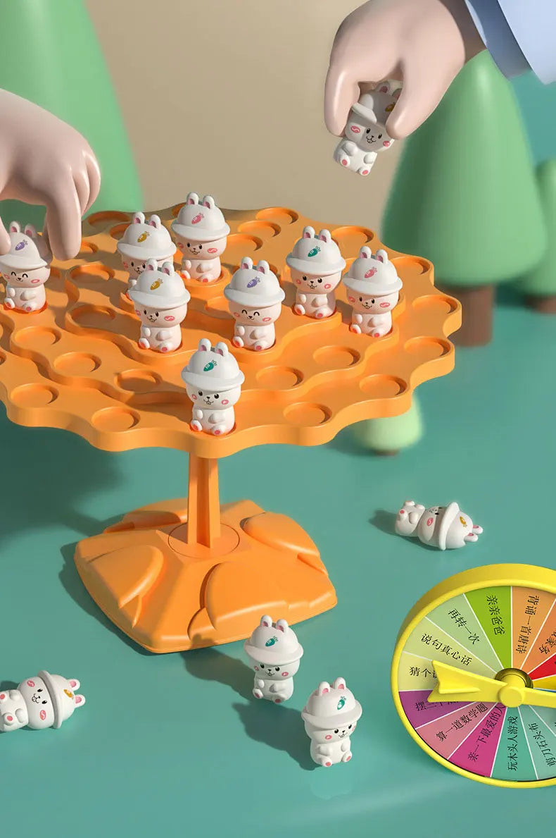 Fun Frog Balance Tree Children Math Toys Balancing Board Game Parent-child Interaction Tabletop Balance Game Toy Gift for Kids