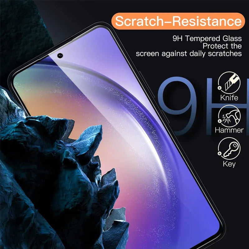 for Samsung S25 S24 Ultra S21 S22 S23 Tempered Glass for Samsung Galaxy A55 A56 A36 A14 A54 A52 A34 A35 A15 A16 Screen Protector For Samsung A55 Protection For Samsung S25 Ultra
