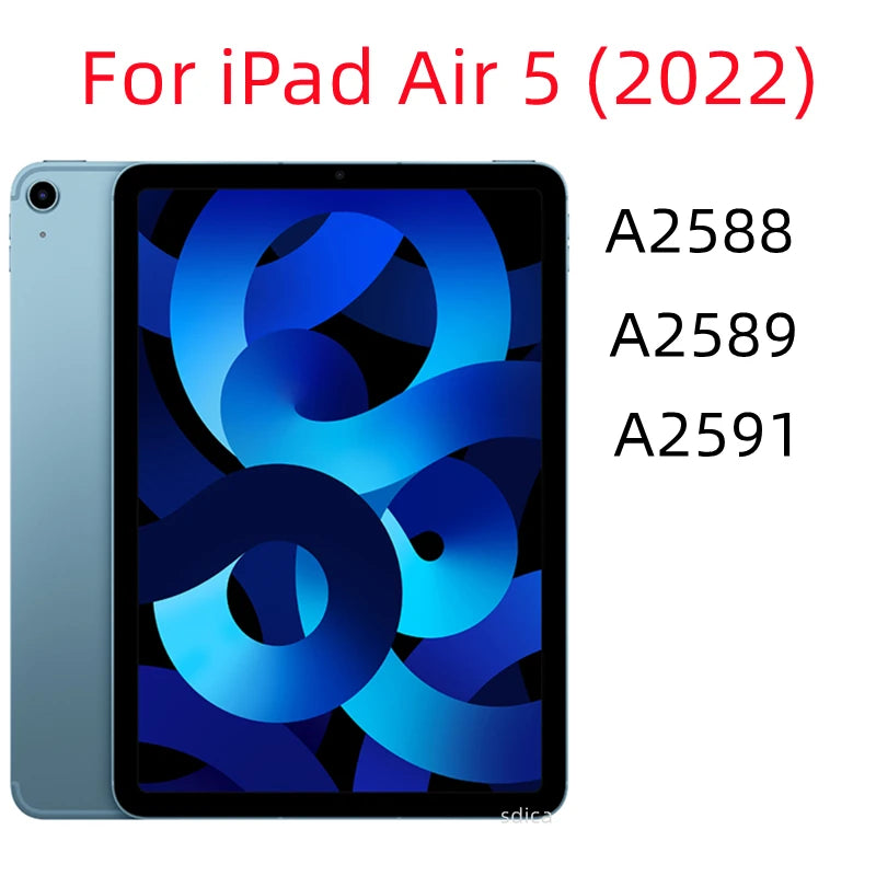 For iPad 10.2 9th 8th 7th Pro 9.7 10.5 10.9 11 Air Mini 6 5 4 3 2 1 7.9 2021 2020 2019 2018 2017 Tempered Glass Screen Protector